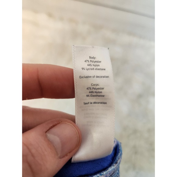 Ivivva‎ by Luluemon Girls Blue Purple Solid Elastic Waist Ankle Leggings Size 14 - Picture 4 of 7